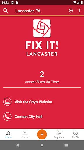 Android application Fix It! Lancaster screenshort