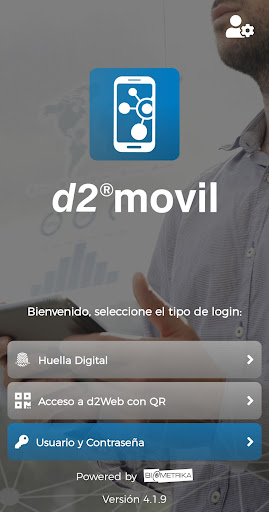 Android application d2®Movil screenshort