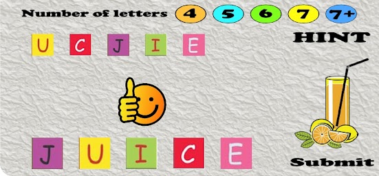 Jumble Scramble - Multilevel Jumbled Word Game