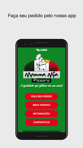 Android application Mamma Mia Pizzaria screenshort