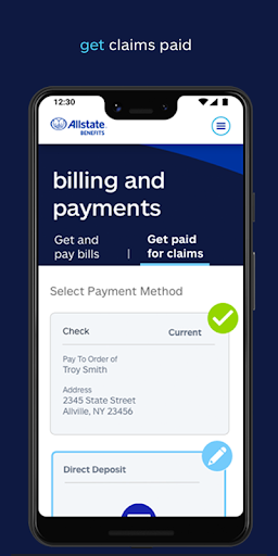 Screenshot of Allstate Benefits MyBenefits