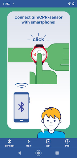 Android application SimCPR® Trainer screenshort