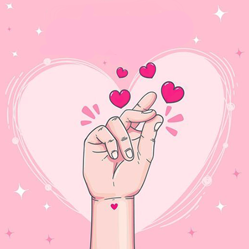Finger Heart Wallpaper Download on Windows