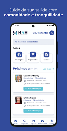Android application H4H screenshort