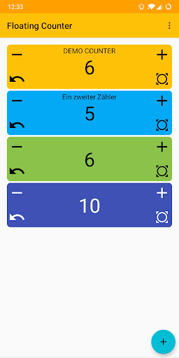 Android application Floating Counter screenshort