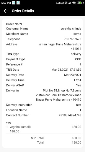MultiStore Driver App