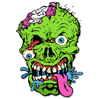 Zombies Glitter Coloring Book
