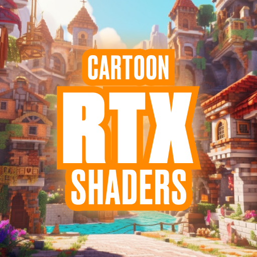 Cartoon RTX Shaders Mod MCPE logo