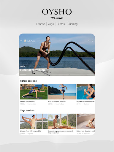 Screenshot of OYSHO TRAINING: Workouts