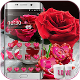 Red Rose Theme Love Valentine icon