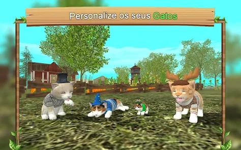 meus melhores jogos de simulador de gato fofo 3d: aventura de vida de  gatinho de estimação virtual - jogo multijogador de cidade de animais para  gatinhos e cachorros para crianças::Appstore for Android