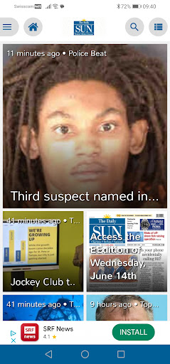 Android application The Daily Sun screenshort