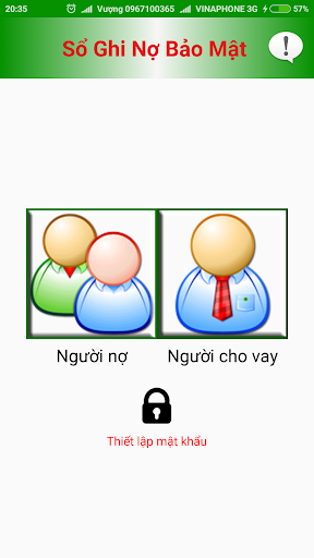 Android application Sổ Ghi Nợ - Quản lý nợ (Bảo mậ screenshort