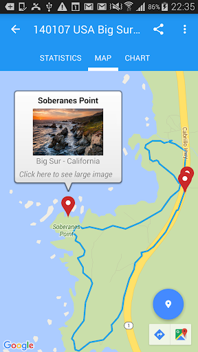 Android application Track My Trip - GPS Tracking screenshort