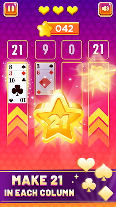 Cards 21 - Puzzle Card Game - Screenshot 3