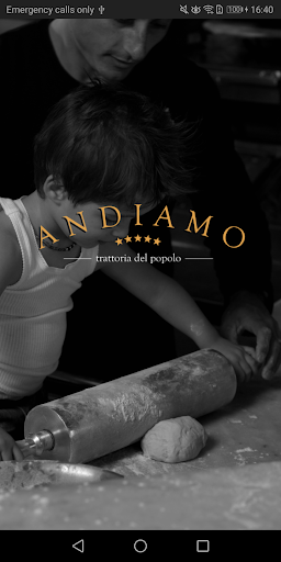 Android application Andiamo Trattoria screenshort