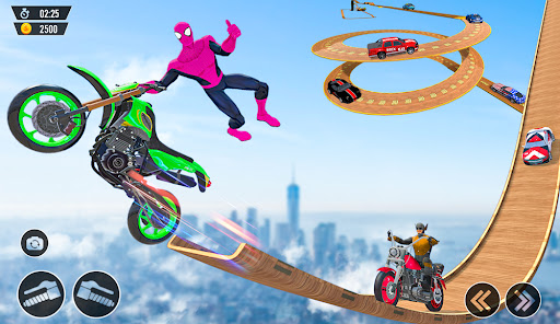 Superhero Mega Ramp Bike Stunt Screen 3