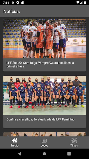 Android application Liga Paulista de Futsal - SGE screenshort