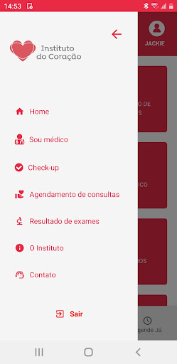 Instituto do Coração - Cliente Screen 2