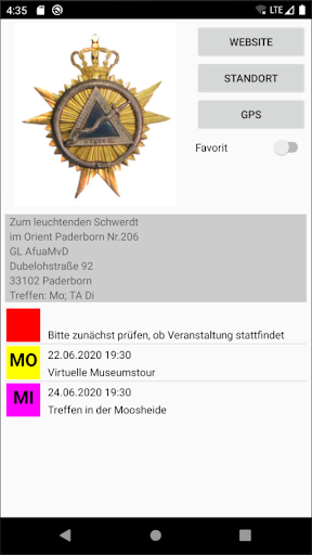 TA Reisen - Freimaurer Screen 2