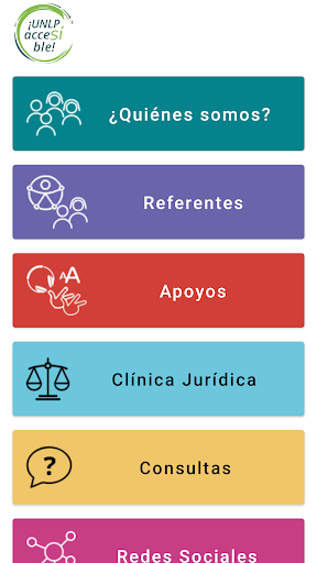 Android application UNLP AcceSÍble screenshort
