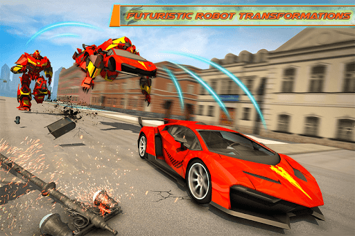 Flying Dragon Robot Car - Robot Transforming Games 2.7 screenshots 1