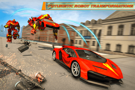 Flying Dragon Robot Car - Police Robot Game 2.9 screenshots 1