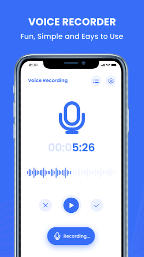 Android application VoiceX - Voice Recorder screenshort