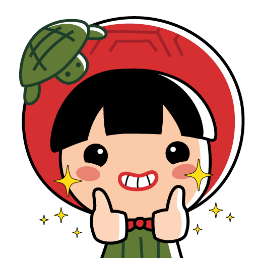 Ang Ku Kueh Girl WA Stickers logo