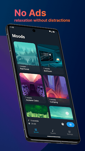 Android application Chillax Pro: Calming Sounds screenshort