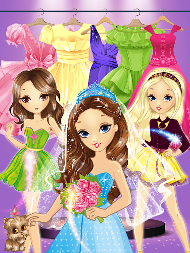 Princess Coloring Book Glitter & Girls Dress Up  screenshots 4