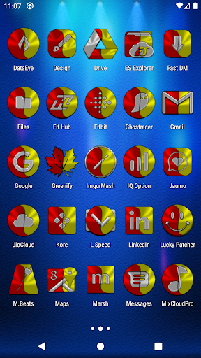 Red and Yellow Icon Pack Screen 3