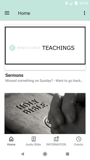 Android application Renew Church Modesto screenshort