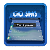 Charming neon SMS Art icon