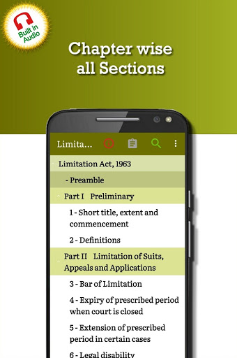 Limitation Act 1963 Screen 2