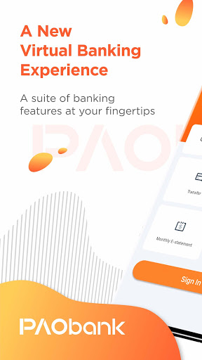 Android application PAObank screenshort