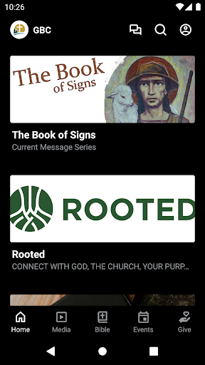 Android application Grace Bible Chapel screenshort
