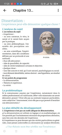 Philosophie terminale - Cours avec dissertations.