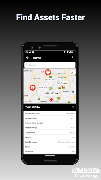 WestWide Tracking Screen Views 3