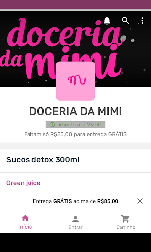 Android application Doceria Da Mimi screenshort