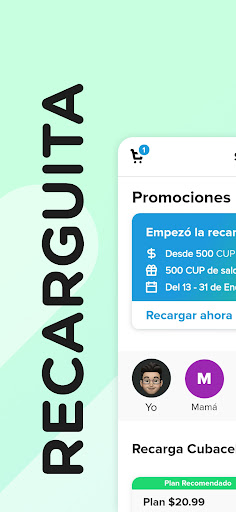 Android application Recarguita screenshort