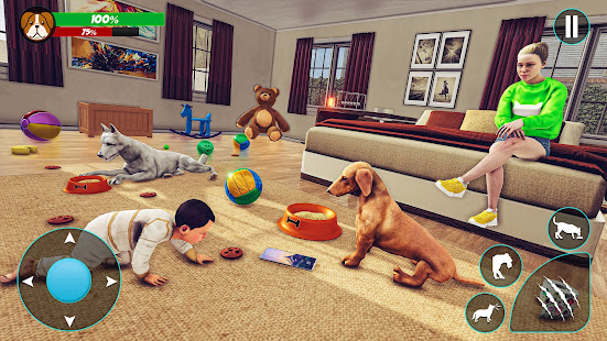 Virtual Pet Dog Simulator Offline: Family Dog Game 1.0 APK screenshots 5