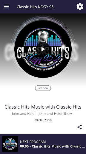 Classic Hits KOGY 95 Screenshot 1 - AppWisp.com