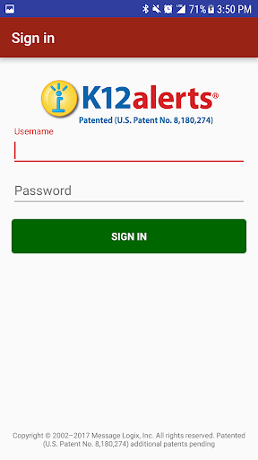 Android application K12 Alerts screenshort