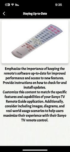 sanyo tv remote guide Screen 2