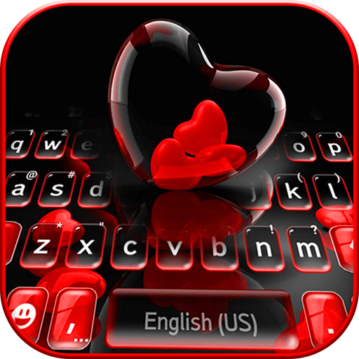 Transparent Hearts のテーマキーボード Windowsでダウンロード