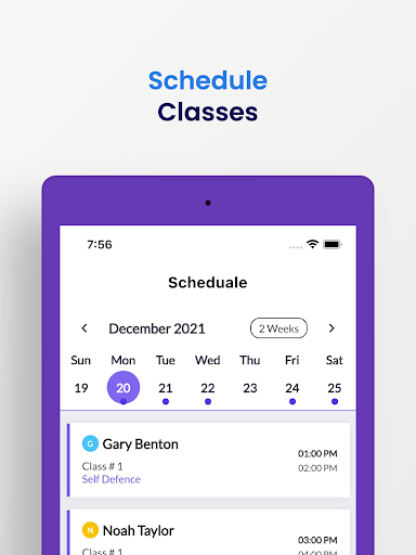 Screenshot of Schedule Flow - Track Students