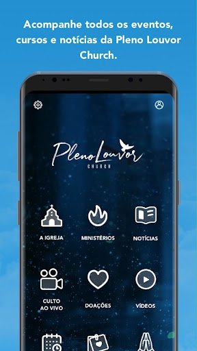 Android application Pleno Louvor Church screenshort