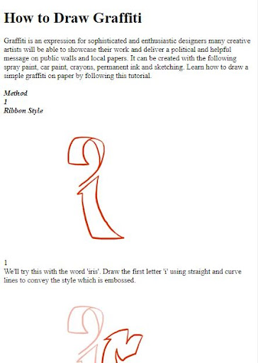 Android application How to Draw Graffiti screenshort