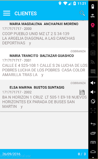 Android application GEOGESTOR ETAFASHION RyM screenshort